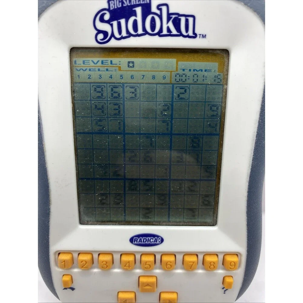 Sudoku Illuminated Handheld Electronic Game Techno Source Touch Screen w/Stylus